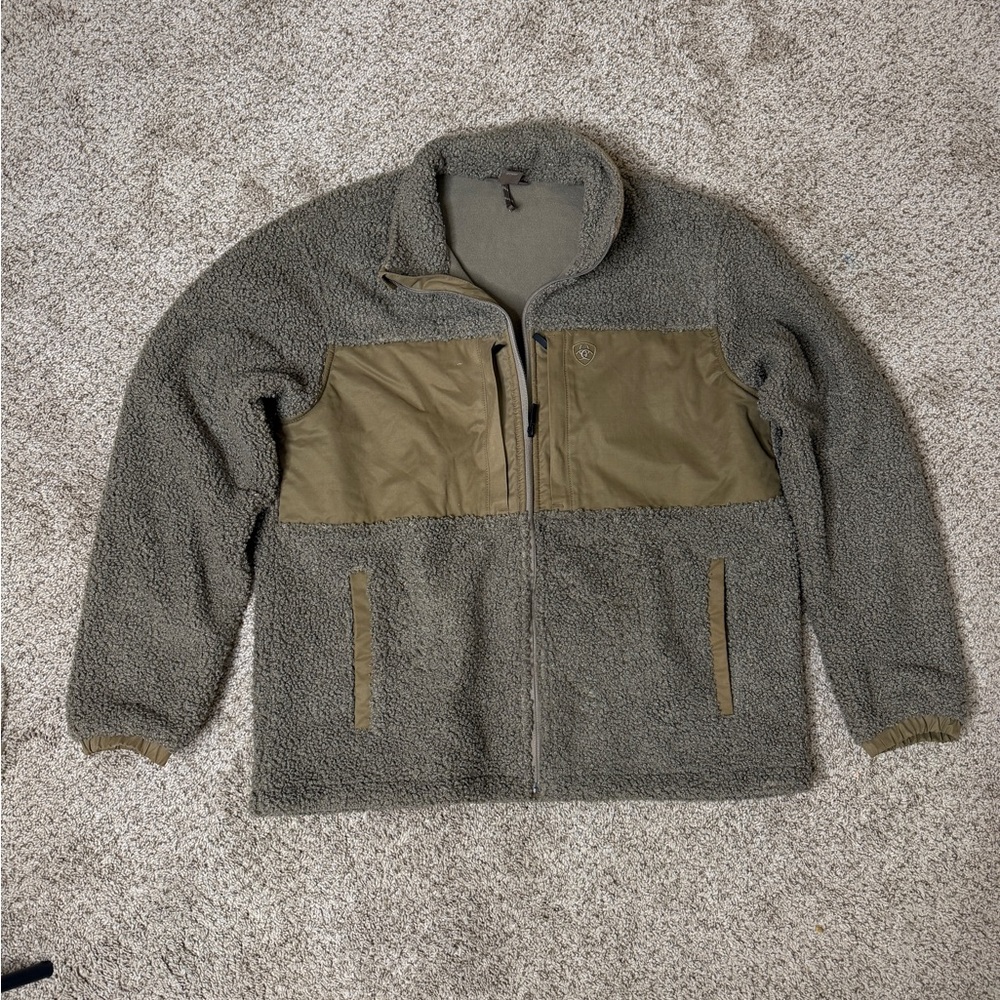 Men's Gray and Tan Jacket